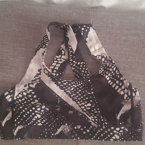 Black/white Sports Bra